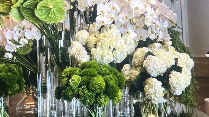 Flowers in Lobby - inside